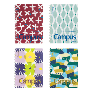 官方旗舰店 日本kokuyo国誉SOUSOU软线圈笔记本不易膈手记事本线圈本B5学生用小清新活页手账本点线笔记本