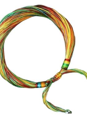 蛇年端午节五彩绳手绳手链男女