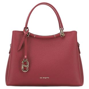 红蜻蜓手提婚包女新娘日常可用新年礼物真皮红色喜婆婆妈妈婚宴包