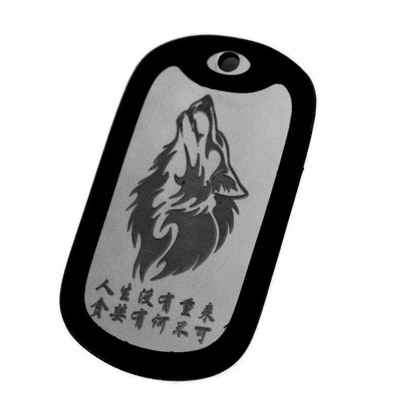 美国男士挂饰嘻哈风身份牌吊坠