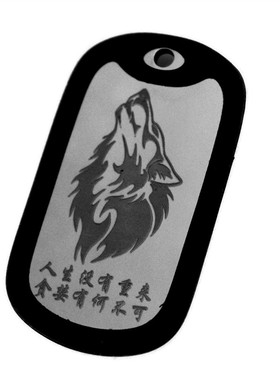 美国男士挂饰嘻哈风身份牌吊坠