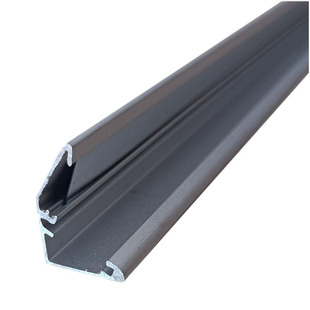 铝材灯槽柜台灯带展柜灯条灯架反光铝槽V形槽U形平槽直角铝条银色