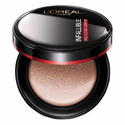 【周也同款】欧莱雅黑胖子气垫遮瑕持久不脱妆控油正品女官方