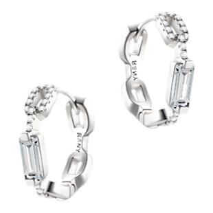 [吴宣仪同款]RSNY链式耳环时尚ins小巧气质简约个性S925银耳钉