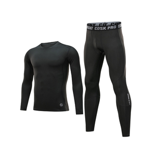 儿童紧身衣训练服速干打底长袖上衣女童瑜伽篮球运动健身衣套装