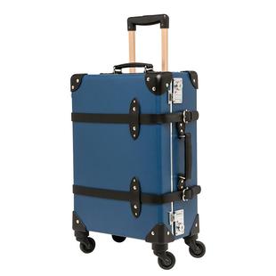 预定高端手工复古行李箱女旅行箱英伦风皮箱拉杆箱男24寸密码箱