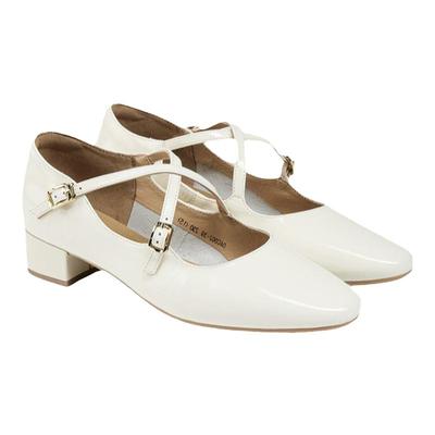 粗跟单鞋女中跟通勤玛丽珍鞋