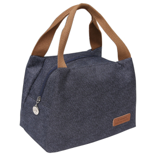 简约饭盒袋手提便当包上班用加厚保温保鲜饭盒袋子铝箔防水便当包