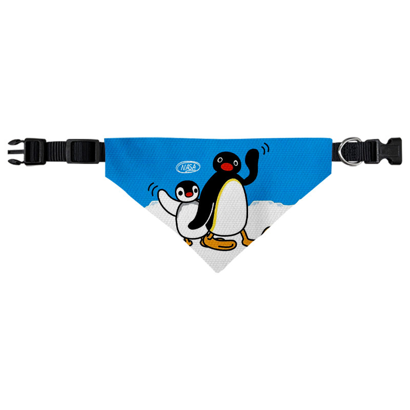 企鹅pingu联名NASA宠物口水巾
