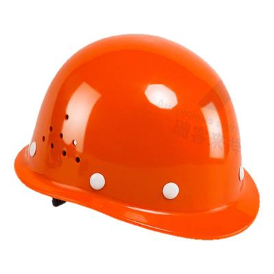 工地安全帽绿色透气领导3C国标认证定制logo印字工程电工施工头盔