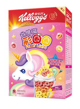 家乐氏麦片彩圈圈即食谷物早餐