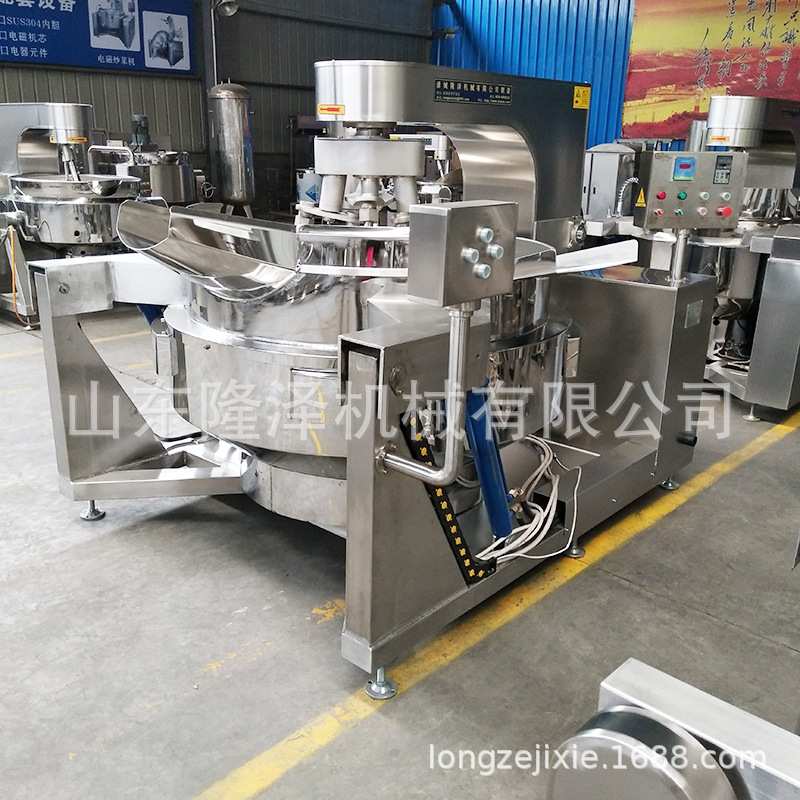 麻辣香锅底料搅拌炒锅 牛肉板面底料炒锅 电磁加热火锅炒料机