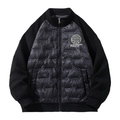 胖童装男童棒球服羽绒服加肥加大