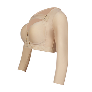 倩美手臂吸脂塑身衣自带胸杯束胸收副乳抽脂术后上衣女平肩美背女