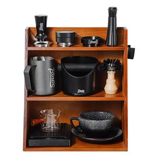 Bincoo咖啡器具收纳柜家用收纳架压粉器布粉器吧台器具工具置物架
