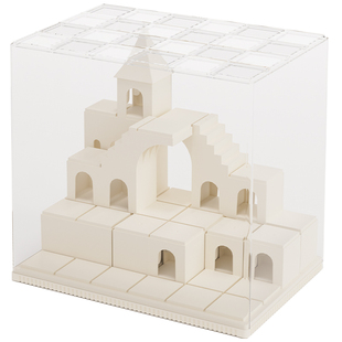 盲盒展示架透明防尘手办收纳盒泡泡玛特星星人潮玩摆件展示柜春节