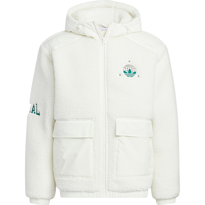 阿迪达斯男女简约保暖连帽外套