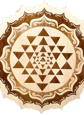 水晶网格盘室利延陀罗SriYantra