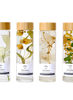 植物标本中古软装送朋友老师瓶子