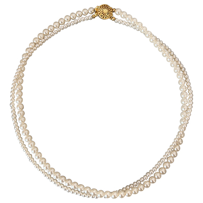 双层施家珍珠项链女轻奢小众