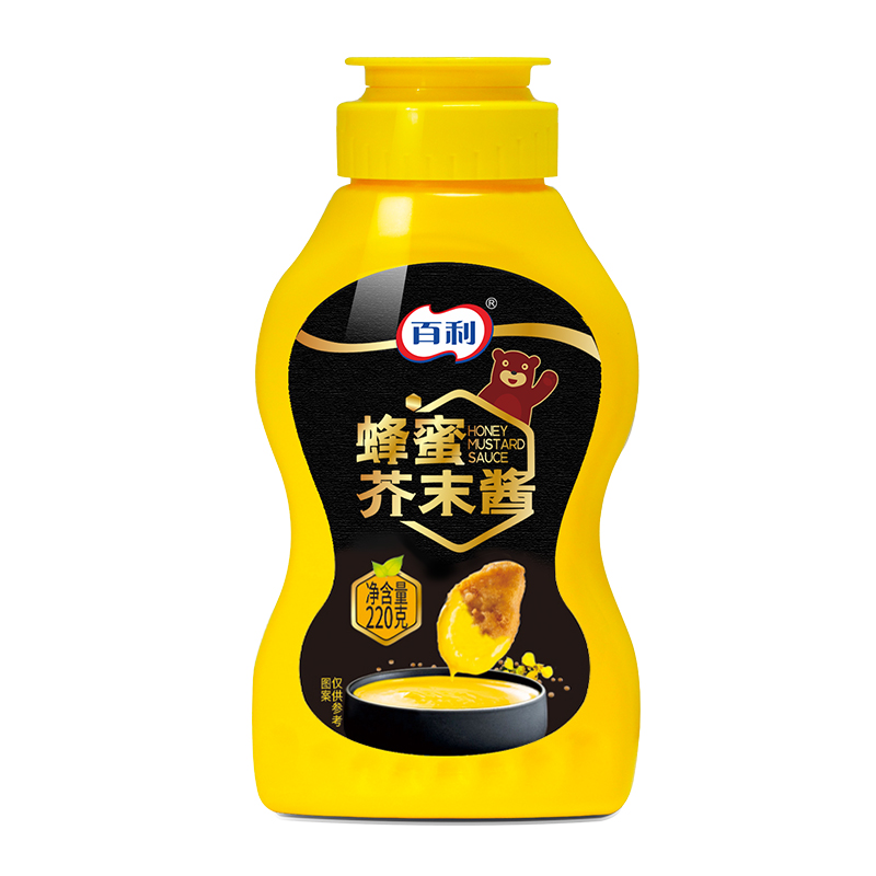 百利蜂蜜芥末酱商用挤压瓶薯条汉堡酱韩式炸鸡蘸酱旗舰店黄芥末酱