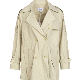 LAURELINE/洛瑞琳风衣2023年春季新款轻奢高级感百搭通勤外套女