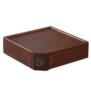 实木茶叶罐大号存茶密封罐普洱茶饼收纳盒柜防潮多层抽屉式分茶盘