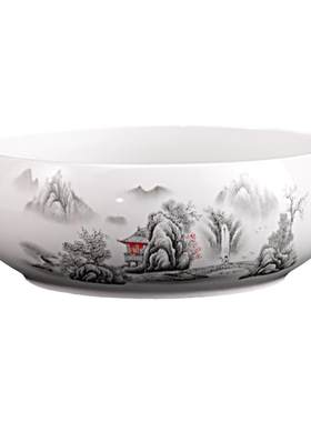 陶瓷中国风简约桌面白色水培花盆