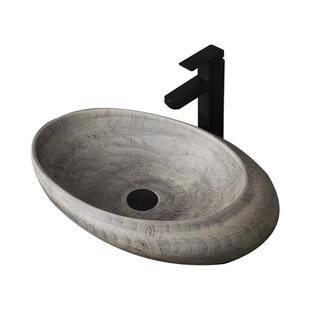 侘寂风台上盆洗手盆单盆微水泥艺术盆工业风洗脸盆户外阳台洗面盆