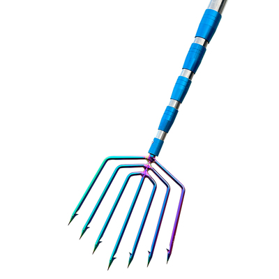 大倒刺捕鱼叉不锈钢头老式鱼叉头伸缩杆渔叉鱼插鱼叉子大全扎鱼器