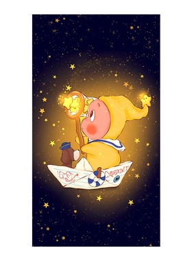 卡通星星人全遮光窗户玻璃贴膜