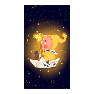卡通星星人窗户全遮光玻璃贴纸防窥视防走光贴膜窗户装饰遮阳神器