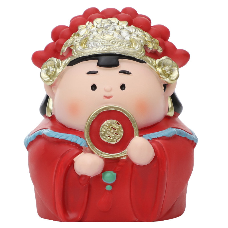 甜蜜蜜婚礼摆件中式创意新郎新娘结婚婚房桌面布置闺蜜新婚小礼物