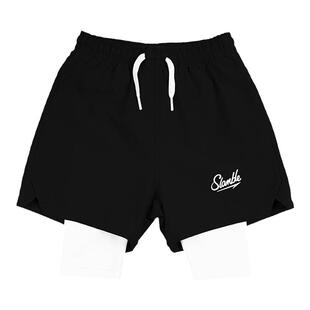 SLAMBLE儿童运动假两件篮球短裤训练健身跑步中裤美式夏季新款