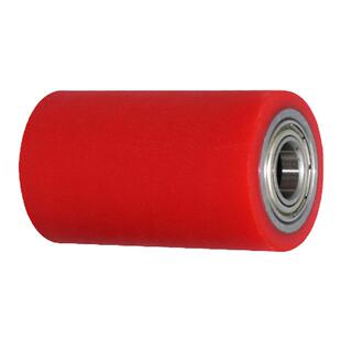 贴标机滚轮软胶50A70A轴承滚筒聚氨酯包胶滚轮耐磨包装机胶轮静音