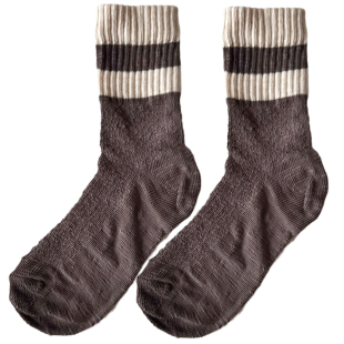 caras韩国进口亚麻袜子女夏季中筒网眼透气薄款洋气简约防臭网袜