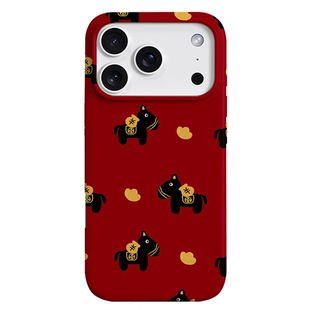 马年限定款原创2026新年红马上有钱适用苹果17PROMAX菲林手机壳iphone16plus硬壳15招财萌系14可爱全包二合一