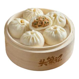 头笼记杭州嵊州黑猪肉小笼包老面包子甄选速食早餐半成品速冻面点