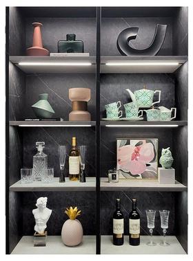 简约现代样板间酒柜家居软装饰品