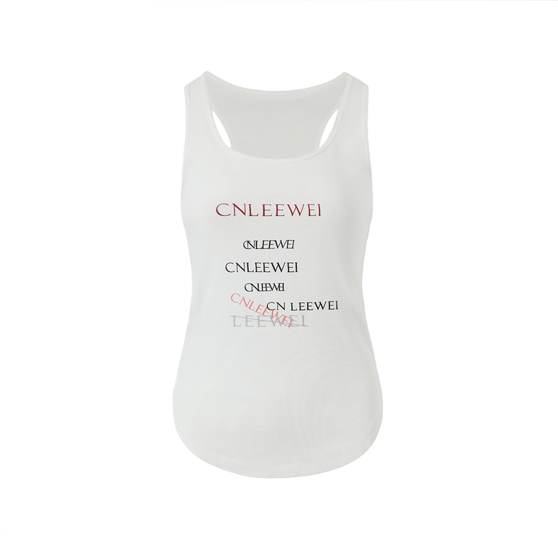 CNLEEWEI 设计师 25春夏新品 logo印花背心/短袖T恤 SOLSOL买手店