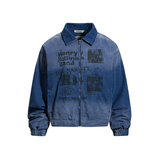 XBRO美式复古水洗做旧棉衣加绒加厚宽松男女保暖冬季短款棉服外套