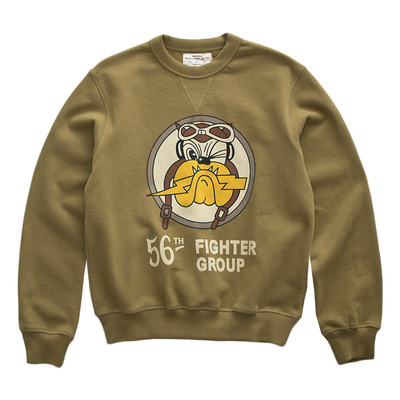 美式复古阿美咔叽卫衣