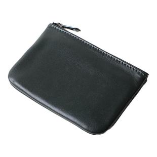 黑色真皮质感小钱包男士简约迷你便携钥匙包证件收纳卡包女款钱袋
