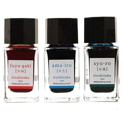 日本百乐INK-15/INK-50色彩雫iroshizuku彩墨自然色钢笔墨水瓶装