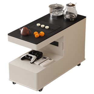 移动边几茶几沙发旁边的侧边柜小桌子小户型客厅茶水台轻奢高级感