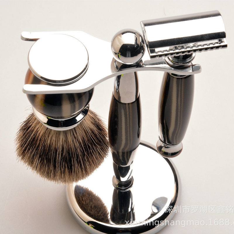 厂家批发树脂胡须刷套装男士剃须剃须刀剃须套装刷套装用品手动