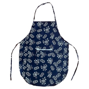 纯棉民族风儿童厨师帽围裙套装幼儿园劳动课学生采茶女小朋友围兜