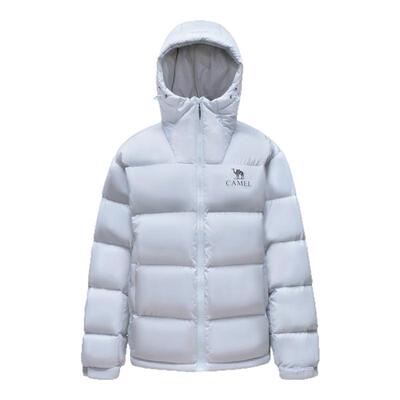 骆驼黑钻5女装羽绒服冬季情侣同款加厚保暖连帽面包服羽绒外套男