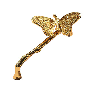 硕南创意高级感黄铜轻奢中古风抽屉柜门铜拉手橱柜衣柜门抽屉把手