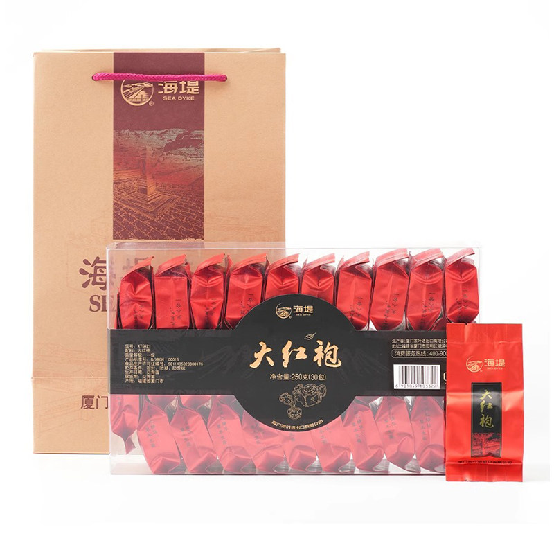 海堤茶叶乌龙茶大红袍茶叶30泡